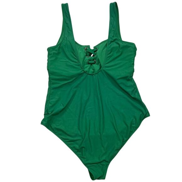 Aerie Green One Piece Swimsuit - Picture 5 of 9